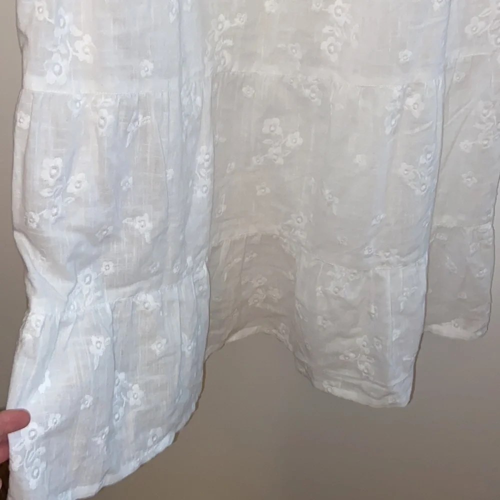 C&C California white tiered dress/coverup, size M, NWT
